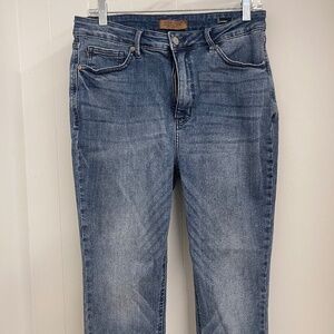 Judy Blue Women’s Jeans Size 13/31 Blue Denim Skinny Stretch Mid Rise Faded